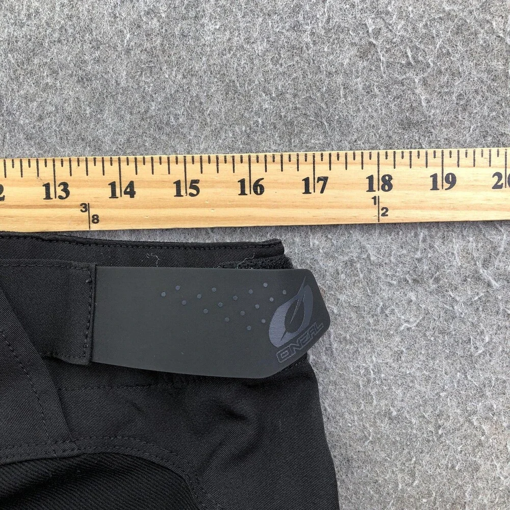 O'Neal Pants Mens 32/48 Black Cycling Adjustable Waist Zip Pockets MTB